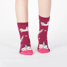 Load image into Gallery viewer, Look At Me Meow Kids Crew Socks Pack of 3
