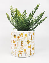 Load image into Gallery viewer, Melissa Floral Planter Yellow Sm 12.5cm
