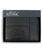 Load image into Gallery viewer, Men&#39;s Republic Leather Wallet - Black
