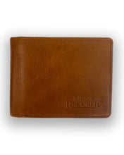 Load image into Gallery viewer, Men&#39;s Republic Leather Wallet and Keyring Set - Brown
