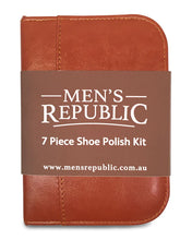 Load image into Gallery viewer, Men&#39;s Republic Shoe Shine Kit - 7 Pieces in Zipper Bag
