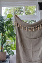 Load image into Gallery viewer, Oatmeal Roma Throw Light Olive
