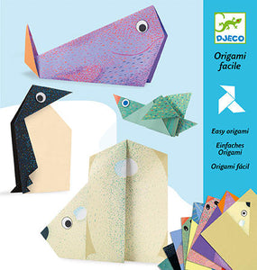 polar animals origami set