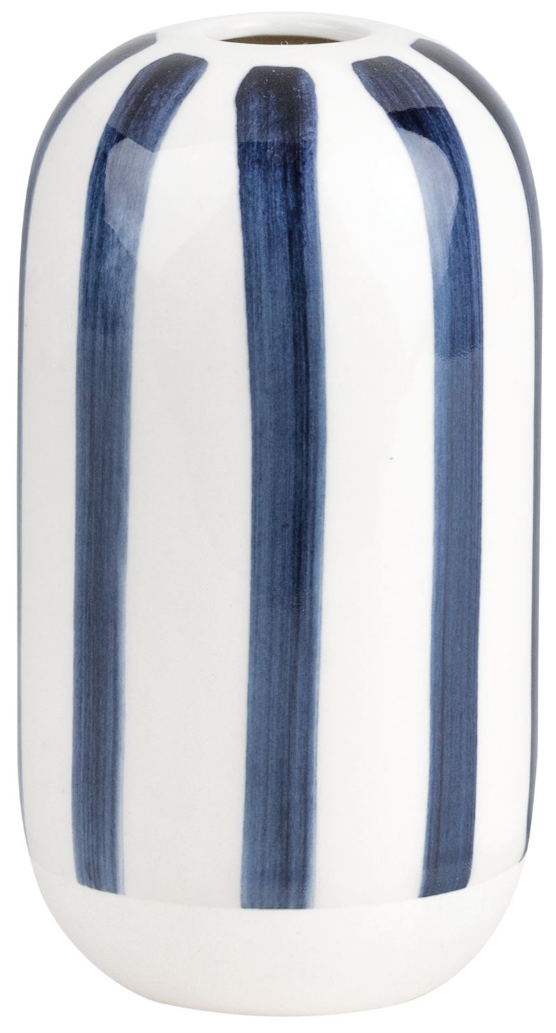 Rader ink blue striped vase