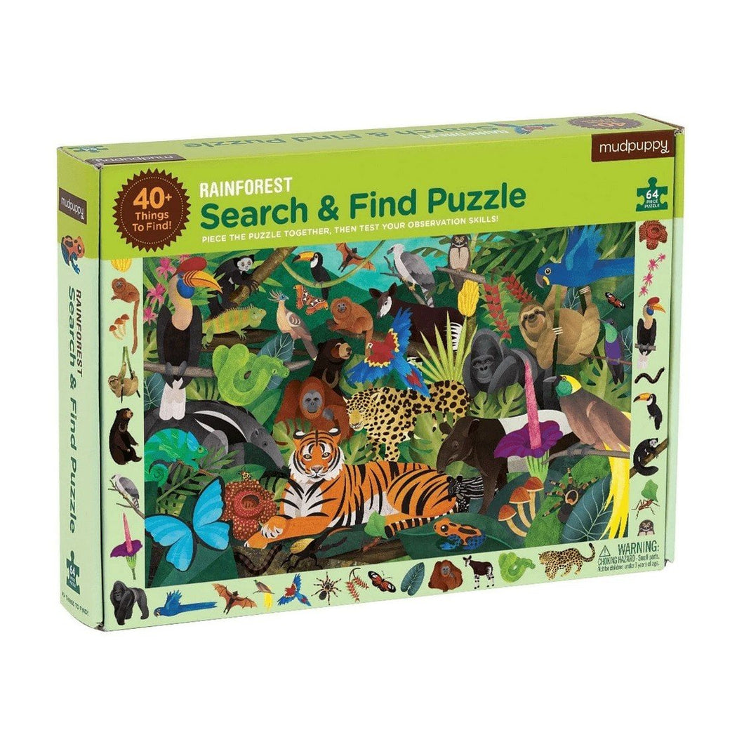 Rainforest Search and Find Puzzle
