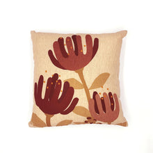 Load image into Gallery viewer, Raw Pohutukawa Linen Cushion Cover
