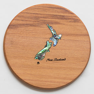 Rimu Round Coaster – NZ Paua – Individual
