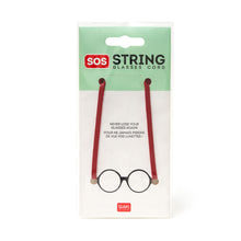 Load image into Gallery viewer, SOS String glasses cord in red

