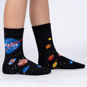 Solar System Kids Glow In The Dark Crew Socks Pack of 3