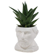 Load image into Gallery viewer, Unemployed Philosophers Guild Van Gogh fertile mind planter pot
