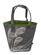 Load image into Gallery viewer, Toetoe Grey &amp; Green - Shoulder Tote Bag
