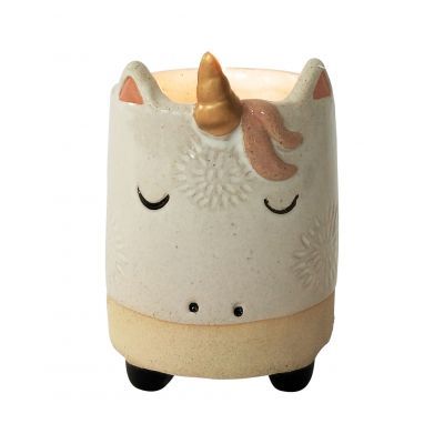 Vanilla scented unicorn soy candle 9 cm