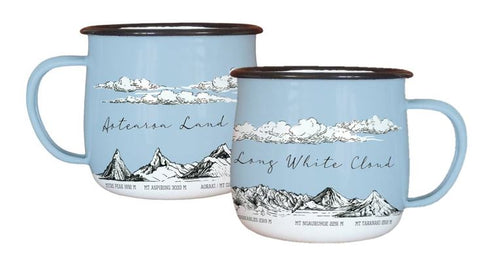 Wolfkamp & Stone - NZ Mountains - Enamel Mug