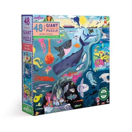 eeBoo Giant Puzzle Within The Sea 48pc