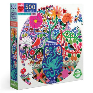 eeBoo Puzzle Birds & Flowers 500pc