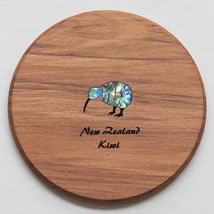 Rimu Round Coaster – Kiwi Paua Individual