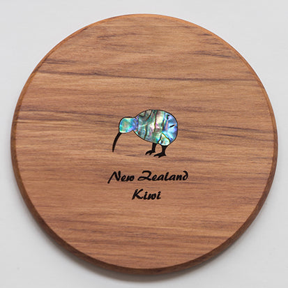 Rimu Round Coaster – Kiwi Paua Individual